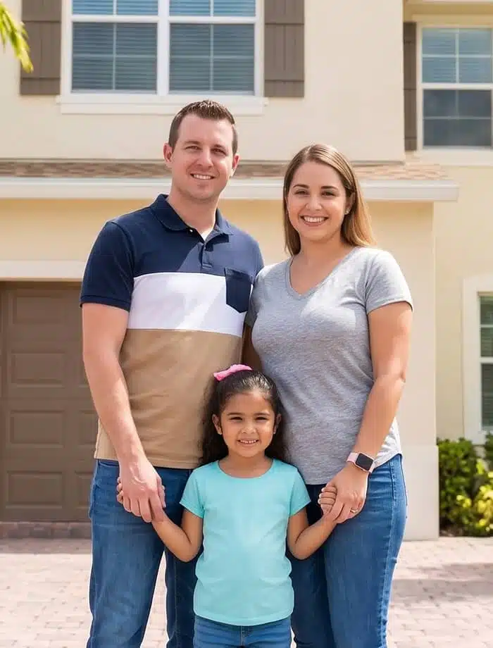Florida family receiving down payment assistance to buy their first home