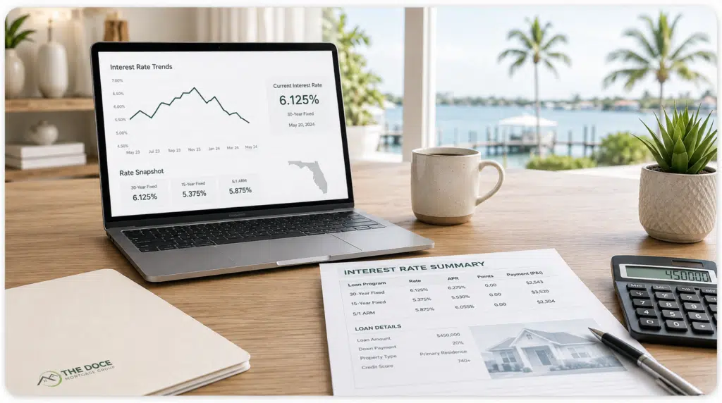 What determines mortgage interest rates in florida?