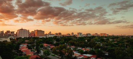 PanoramaViewsCoralGablesFloridaMiamiSunset