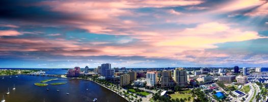 Vista aérea de WestPalmBeachFlorida